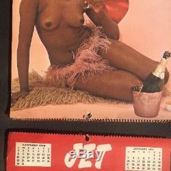 RARE Vintage 1968, 69, 70, 72, & 73 JET Calendar Featuring A Nude JET Beauty