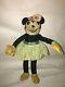 Rare Vintage Deans Rag Book Minnie Mouse Doll / Bear With Hat And Flower