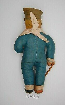 RARE c1915 Deans Rag Book Soldier Doll WW1 Boots Old Antique Teddy Bear Pal
