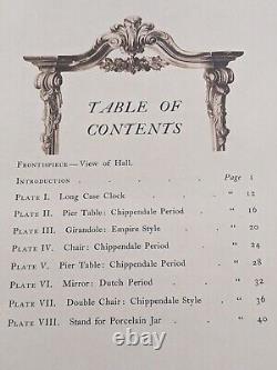 RISD PENDLETON COLLECTION 1904 Lockwood Chippendale Furniture RARE Antique Book