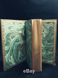 RIVIERE FULL LEATHER SIGNED BINDING Whittier Poems ANTIQUE Deluxe RARE Luxury