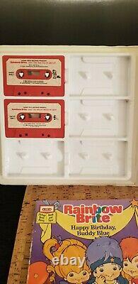 Rainbow Brite VTG 1983 -RARE- Take A Tape Along Cassettes Books Case