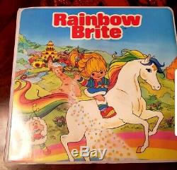 Rainbow Brite VTG 1983 -RARE- Take A Tape Along Cassettes Books Case