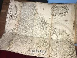 Rare 1678 Antique BOOK History of the Wars of Flanders BENTIVOGLIO Guido with MAP