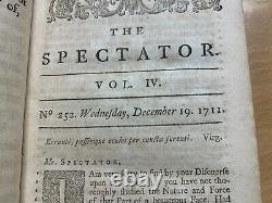 Rare 1738 The Spectator Vol 4 #252-321 Addison Steele Antique Book (p3)