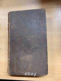 Rare 1752 John Gay Poems On Several Occasions Antique Poetry Leather Book (t4)