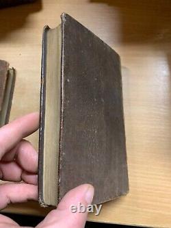 Rare 1752 John Gay Poems On Several Occasions Antique Poetry Leather Book (t4)