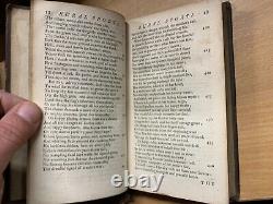 Rare 1752 John Gay Poems On Several Occasions Antique Poetry Leather Book (t4)