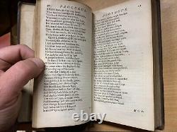 Rare 1752 John Gay Poems On Several Occasions Antique Poetry Leather Book (t4)