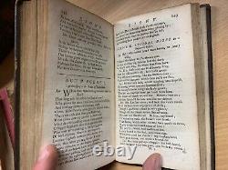 Rare 1752 John Gay Poems On Several Occasions Antique Poetry Leather Book (t4)