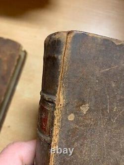 Rare 1752 John Gay Poems On Several Occasions Antique Poetry Leather Book (t4)