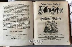 Rare 1764 Antique JOHANN LORENZ MOSHEIMS Holy Scripture Book SITTEN-LEHRE