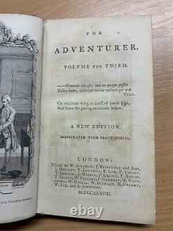 Rare 1778 The Adventurer Volume 3 Samuel Johnson Antique Book (p3)