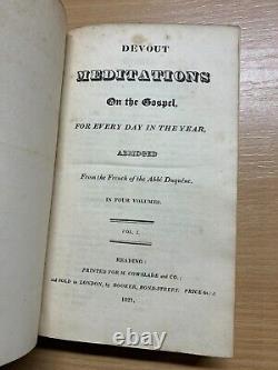 Rare 1821 Devout Meditations On The Gospel Vol 1 Antique Book (p4)