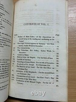 Rare 1821 Devout Meditations On The Gospel Vol 1 Antique Book (p4)