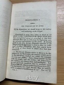 Rare 1821 Devout Meditations On The Gospel Vol 1 Antique Book (p4)