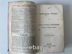 Rare 1836 Collectible Antique Book Poetical Works of Literary Legends