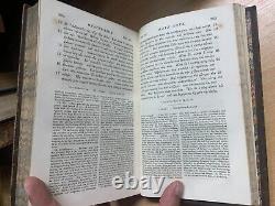 Rare 1836 The Greek New Testament Bible Vol 1 Antique Leather Book (p5)