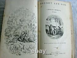 Rare 1852 David Copperfield Book Charles Dickens 1st Edition Illustrated Antique