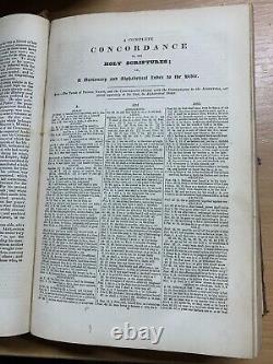 Rare 1854 Complete Concordance To The Holy Scriptures Antique Book (p8)