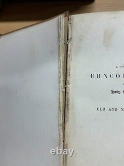 Rare 1854 Complete Concordance To The Holy Scriptures Antique Book (p8)