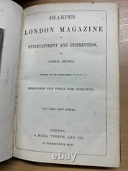 Rare 1863 Sharpe's London Magazine Vol 22 Antique Illustrated Book (t5)