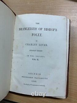 Rare 1868 Charles Lever The Bramleighs Of Bishop's Folly Antique Books (t4)