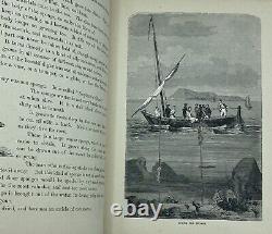Rare 1871 1st Ed. The Sea & Its Wonders, Whaling, Climate Antique Victorian Book