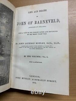 Rare 1875 Life And Death Of John Of Barneveld Vols 1 & 2 Antique Books (p7)