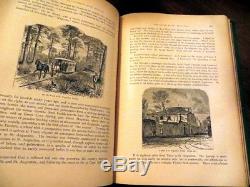 Rare 1875 South U. S. Slavery Indians Wars History Engraved American Antique Book