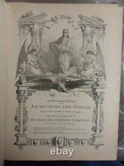 Rare 1878 Antique Catholic Holy Bible Douay Rheims Annot. Challoner T. Kelly Pub