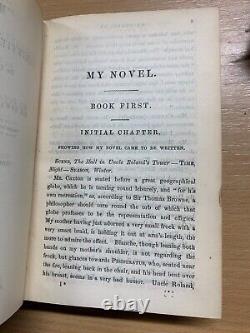 Rare 1878 Sir Edward Bulwer Lytton My Novel Volumes 1 & 2 Antique Books (p6)