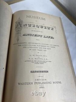 Rare 1881 MUSEUM OF ANTIQUITY Book. Illustration And Clean Pages