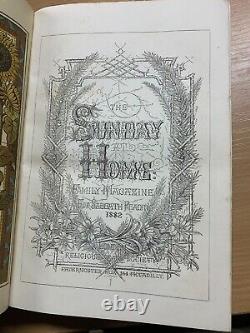 Rare 1882 The Sunday At Home Bound Issues Illustrated Antique Book (p8)