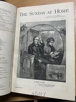 Rare 1882 The Sunday At Home Bound Issues Illustrated Antique Book (p8)