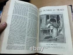 Rare 1882 The Sunday At Home Bound Issues Illustrated Antique Book (p8)