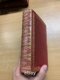 Rare 1884 The Works Of Alfred Tennyson Poetry Leather Antique Book (p5)