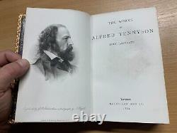 Rare 1884 The Works Of Alfred Tennyson Poetry Leather Antique Book (p5)