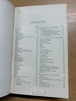 Rare 1884 The Works Of Alfred Tennyson Poetry Leather Antique Book (p5)