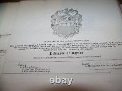 Rare 1892 Antique 29 Pedigree Charts Family Genealogy Book Cole Drake Wolcott+