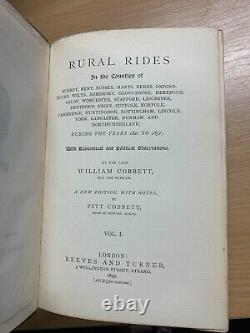 Rare 1893 William Cobbett Rural Rides Volumes 1 & 2 Antique Books (p7)