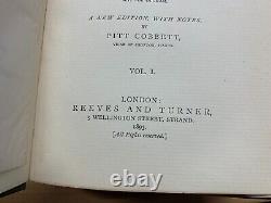 Rare 1893 William Cobbett Rural Rides Volumes 1 & 2 Antique Books (p7)