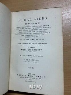 Rare 1893 William Cobbett Rural Rides Volumes 1 & 2 Antique Books (p7)