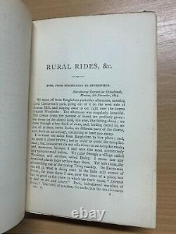 Rare 1893 William Cobbett Rural Rides Volumes 1 & 2 Antique Books (p7)