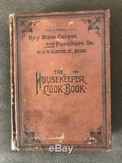 Rare 1894 Antique Cookbook Victorian Cookery Confectionery Cakes Pastry Kitchen