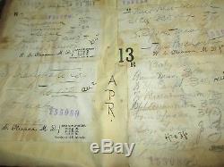 Rare 1895 Prescription Book Newburgh, NY W. S. Gleason MD, E. R. Post Druggist