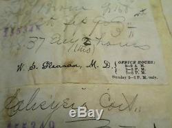 Rare 1895 Prescription Book Newburgh, NY W. S. Gleason MD, E. R. Post Druggist