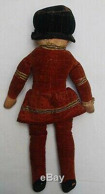 Rare 1930s 16 Hetty/Beefeater Deans Rag Book Cloth Doll Played With Condition