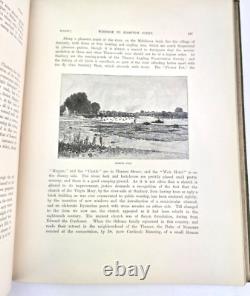 Rare 1st EDITION BOOK OF THE THAMES 1885 London England River Antique Gilt HC