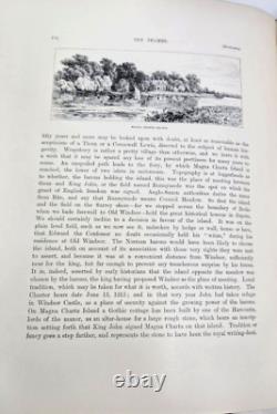 Rare 1st EDITION BOOK OF THE THAMES 1885 London England River Antique Gilt HC